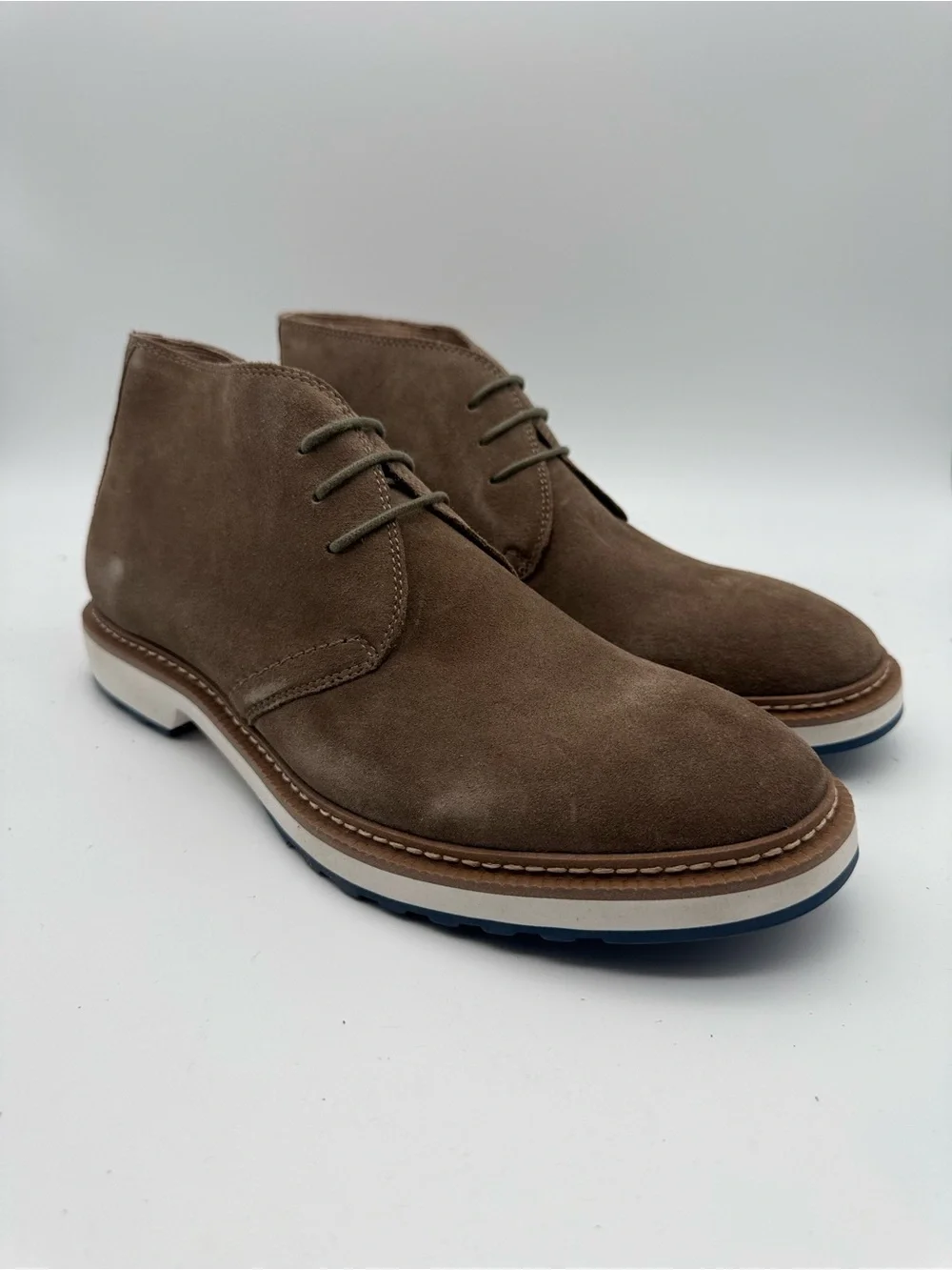 BRAND NEW Nordstrom 1901 Chukka Boots Light Brown Suede Lace Up Size 10 M